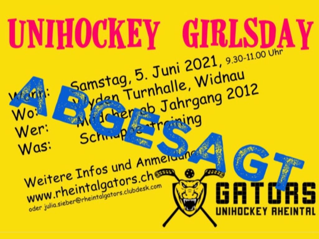 Unihockey Girlsday - abgesagt